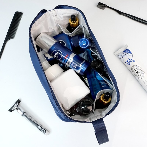 Foldbar vasketøjstaske Vandtæt Oxford rejsekosmetiktaske black 22*12.5*16.5cm