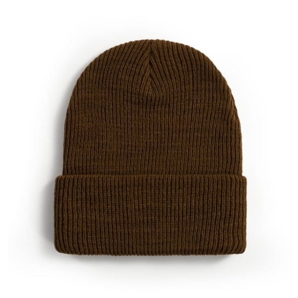 Varm strikkede huer Solid Unisex til kvinder Beanie uldblandinger Blød efterårs vinterhue Color 7