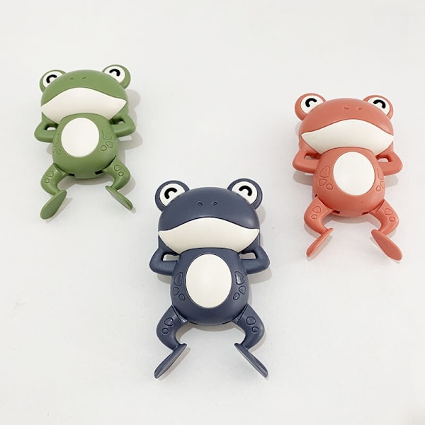 Söt baby vattenbad simbad leksak Grodor Clockwork badleksak red