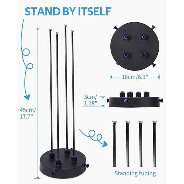 Pysyvä suihkujäähdytysjärjestelmä pihan jäähdytyskasteluun black 19*19*6cm(packaging)