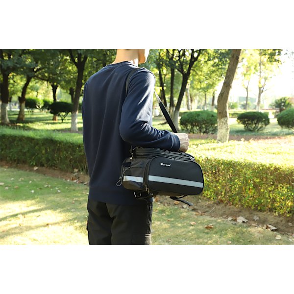 Cykel Trunk Bagageväska Carrier Sadel black 30*23*17cm