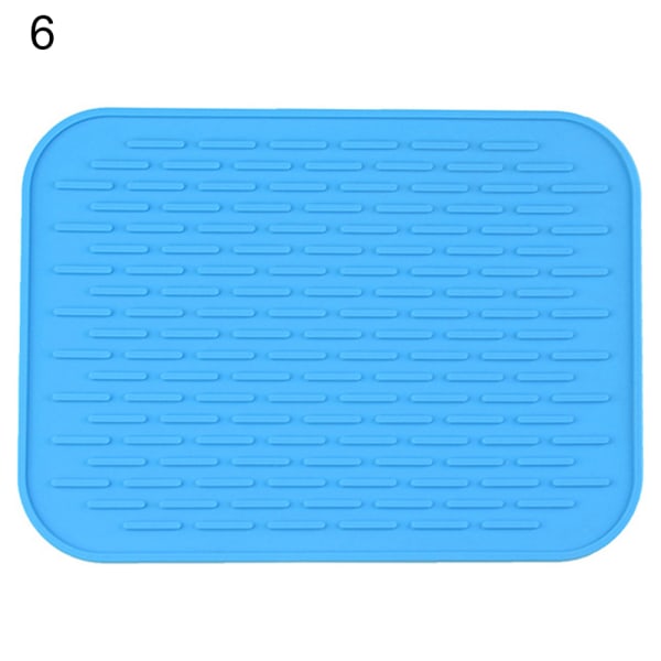 Värmeisolerande silikon matta köksredskap blue