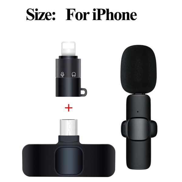 2022 Uusi langaton mikrofoni iPhone Android Phone Mini Mic -puhelimeen For Type-C