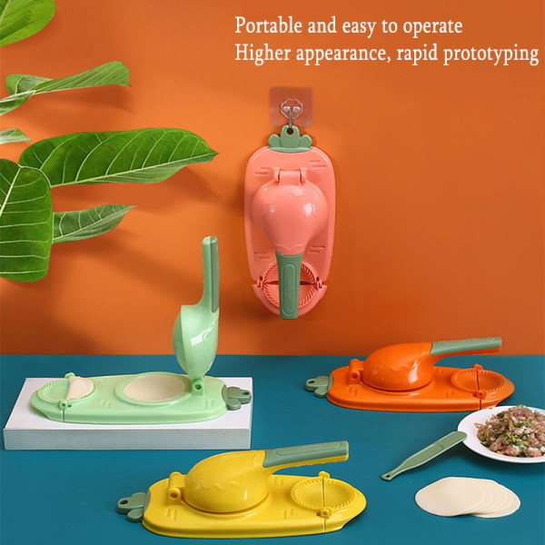 Dumpling Form Presning Dumpling Skin Rulledej maskine pink 27.5*23cm