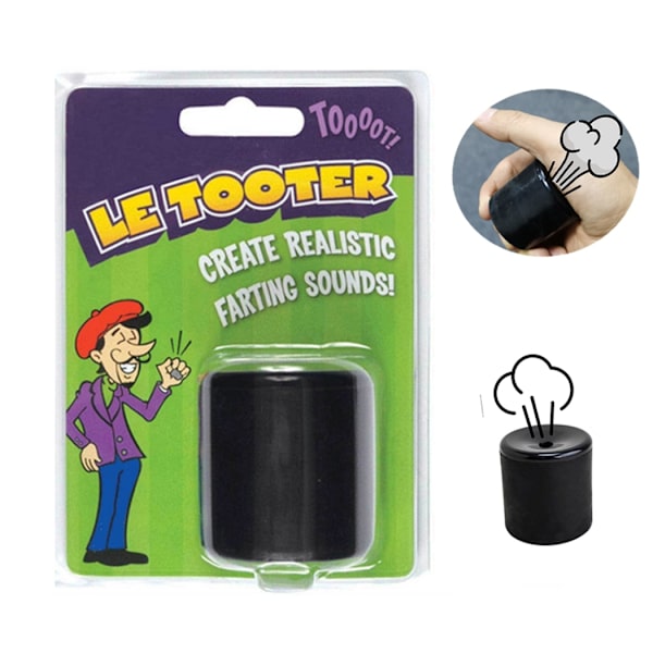 Sort farve gummi prut Machine Sound Maker Prank Legetøj black