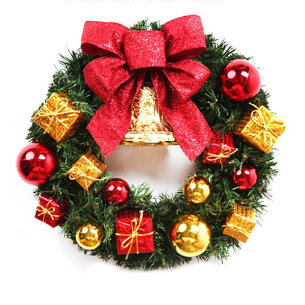 30cm julkrans dekorativ dörr wreath