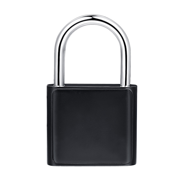 USB uppladdningsbart dörrlås Fingeravtryck Smart hänglås black 46*76*13mm