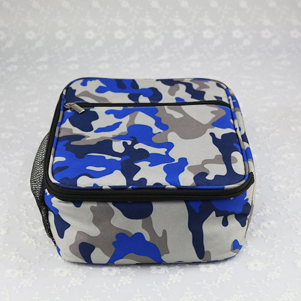 Bärbar isolering Lunchväska Thermal Lunch Box Tote Handväska armygreencamo