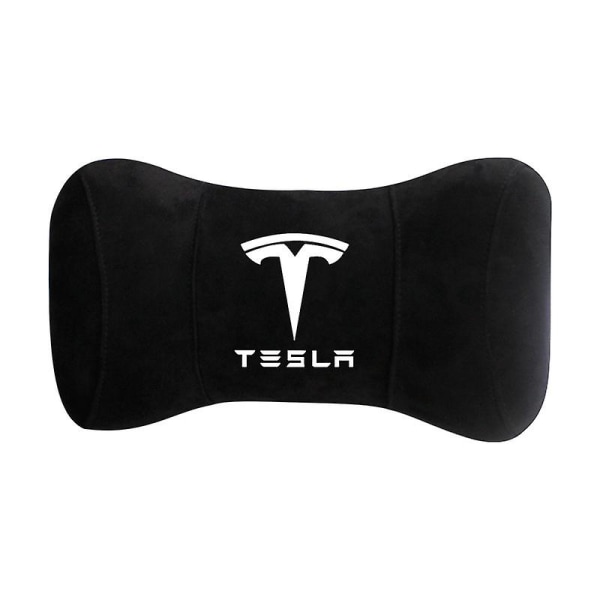 Lämplig för Tesla memory foam nackstödskudde nackstöd Black
