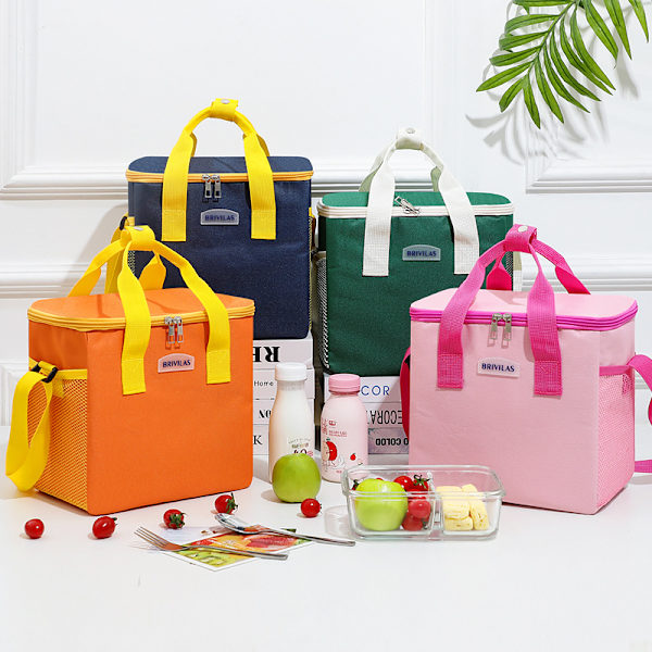 8L madposer med stor kapacitet Picnic termisk opbevaringspose orange 23*15*23cm