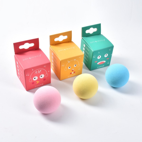 Interactive Ball Plysch Pipande Ball Pet Toy yellow EVA
