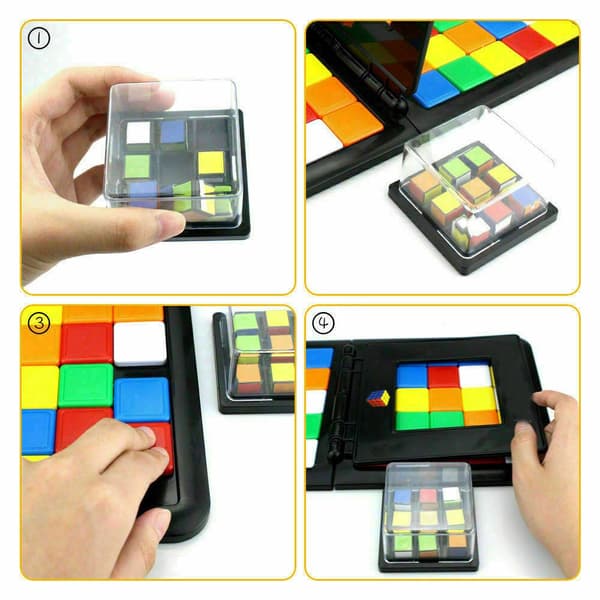 Battle Square Race Game Mobile Puzzle Cube Desktop Games black 34.5*17*17cm