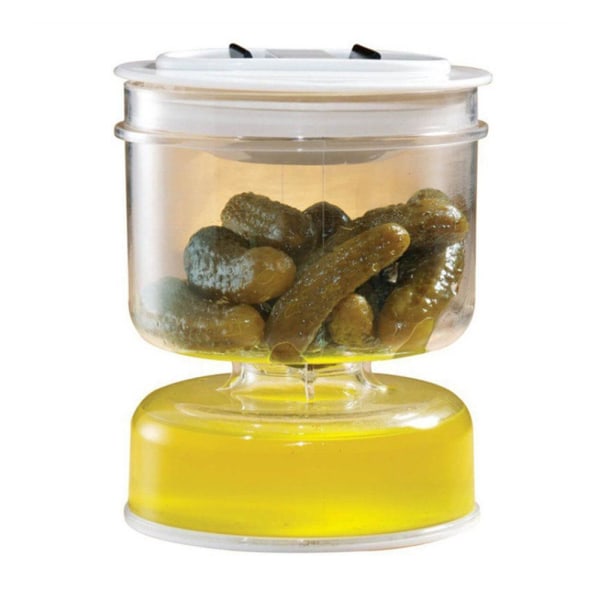 Separation Pickle Jar Pickle Jar Pickle Flip Pickle Container white 11*11*13cm