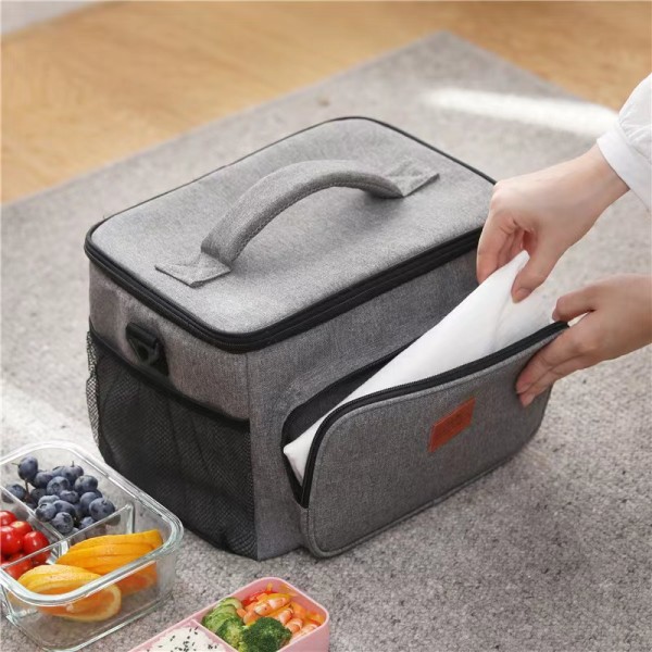 15L/25L isolerad bärbar soft Cooler-kylmatsäck gray large