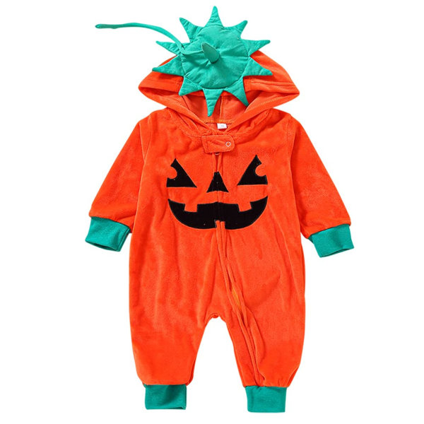 Halloween Pumpkin Baby Kids One Piece Pyjamas 80CM