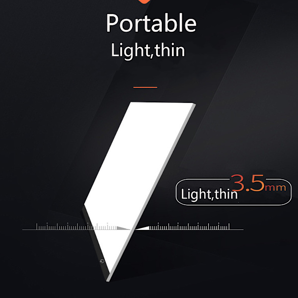 A4 LED Drawing Tablet Digital Graphics Pad USB white 33x23.5x0.35cm