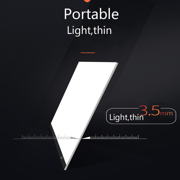 A4 LED-ritplatta Digital grafikplatta USB white 33x23.5x0.35cm