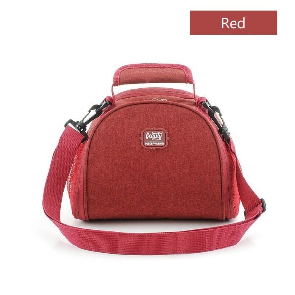 Bärbar Crossbody Lunch Picnic Isoleringsväska red