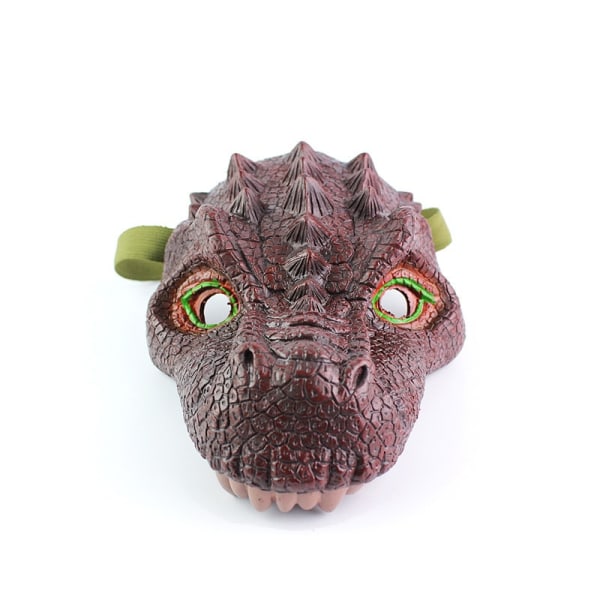Dinosaur Mask Simulation Dinosaur Model Halloween Mask red 21.5*16*12cm
