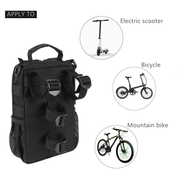 Elektrisk skoter Cykelhuvud Tube Styrväska green 27*18*5cm