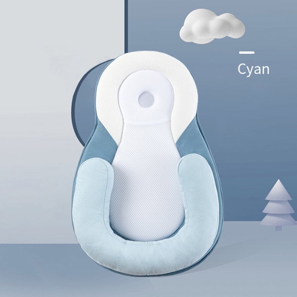 Newborn Sleep Positioning Pad Anti Roll Anti Flat Kuddar brown 55*38*5cm