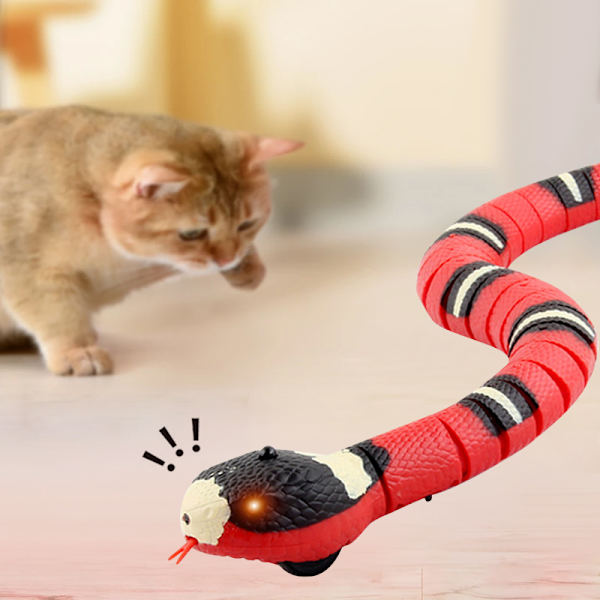 Smart Sensing Snake Børnelegetøj USB genopladeligt red 40*4*3.5cm