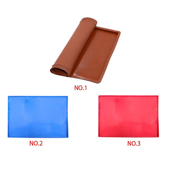 Silikon Bakmatta Cake Roll Pad Macaron Swiss Roll Ugnsmatta red 31.5*26.5*1cm