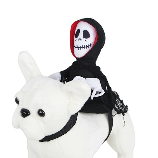 Halloween Cape Ghost Pet Transformation Cosplay Pet Cosplay black+white small