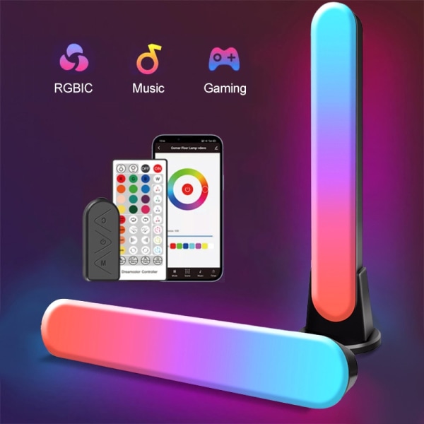 WiFi Bluetooth Yövalot Remote LED Light Ambient Light black WiFi+Bluetooth