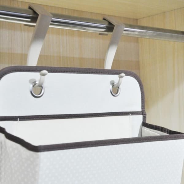 4 Layer Non Woven Door Garderob Förvaring Hängväska Gray