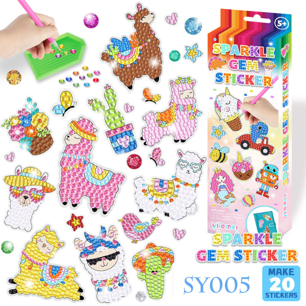 Store perle diamantmaleri klistermærker 18-25 stk DIY klistermærker SY002 21pcs