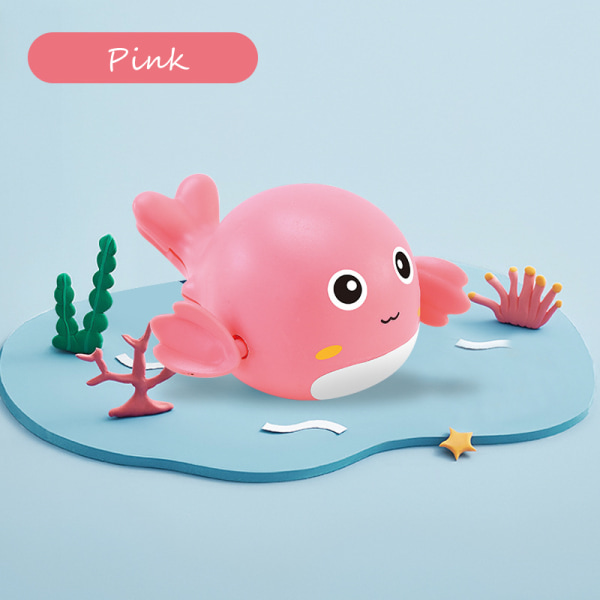 Baby bad leksak djur sköldpaddor delfiner pink dolphin