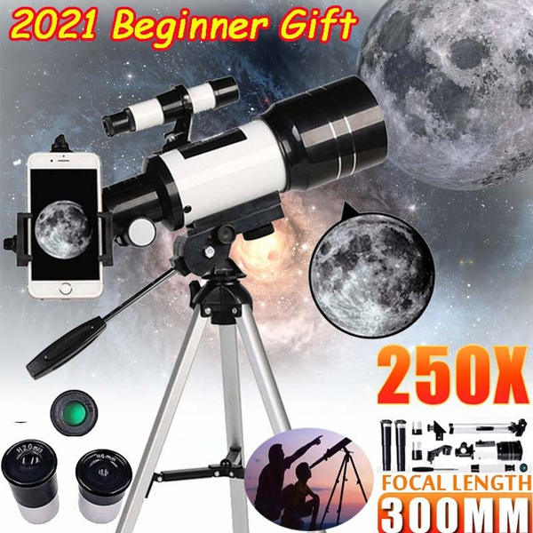 70 mm blænde monokulært HD 150X astronomisk teleskop Monocular set&phone holder