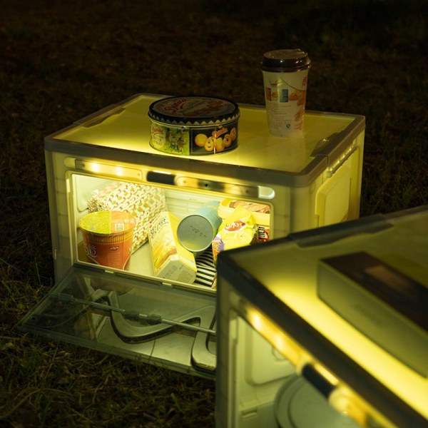 Udendørs camping sammenklappelig bilopbevaringsorganisator Beige ordinary