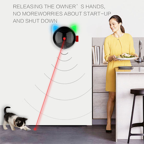 Cat Laser Automatisk Intelligent Rolig Rolig Leksak 1pc