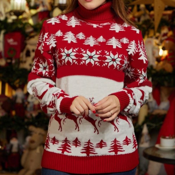 Jul Par Matchande tröjor Nyårskläder Tröjor red men extra large