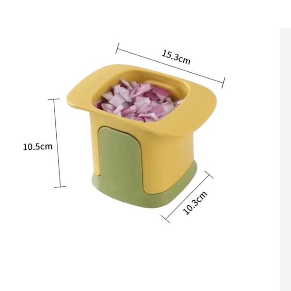 Grøntsagshakker Pommes frites Æbleskæremaskine yellow 15x10.3x10.5cm