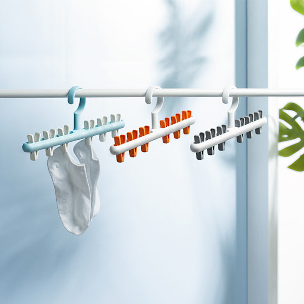 Hatte Strømper Stativ Hængende Pet tørklæde Opbevaring Rack Bøjle white+orange 38.5*13cm