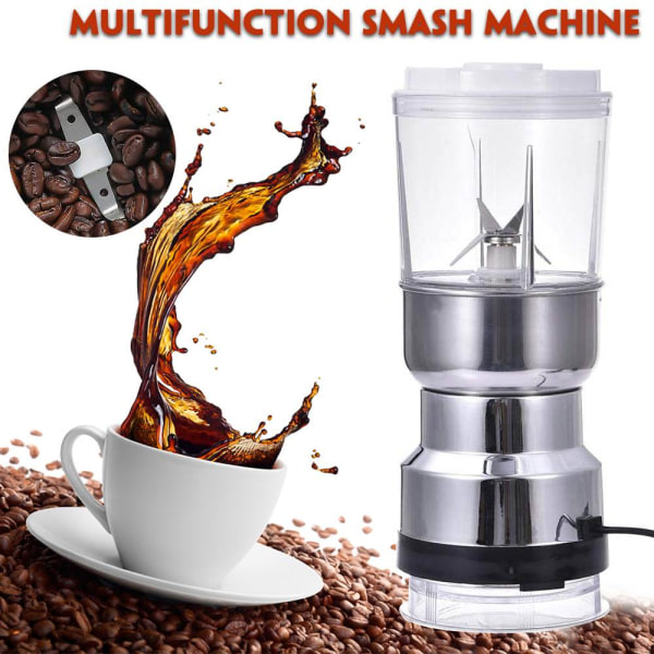 Elektrisk Bærbar Kaffemaskine Multifunktion Bærbar Blender silver 11x11x32cm