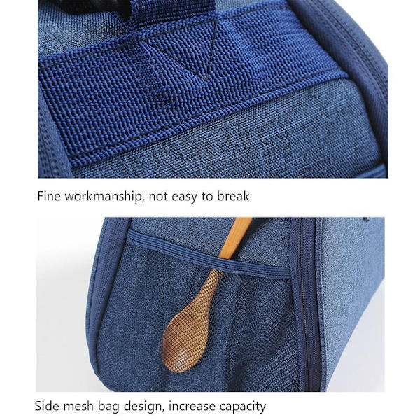 Bärbar Crossbody Lunch Picnic Isoleringsväska gray
