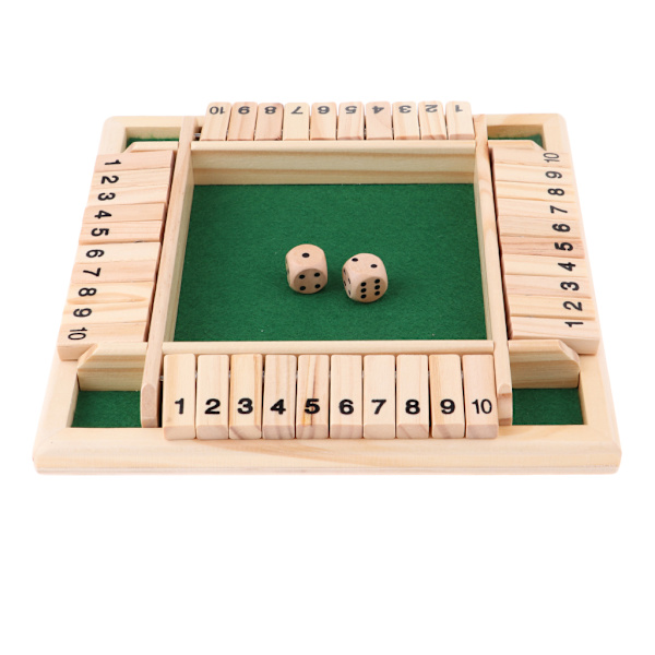 Deluxe firesidet 10 numre Ditch The Box brætspilssæt green 22.2*22.2*1.5cm