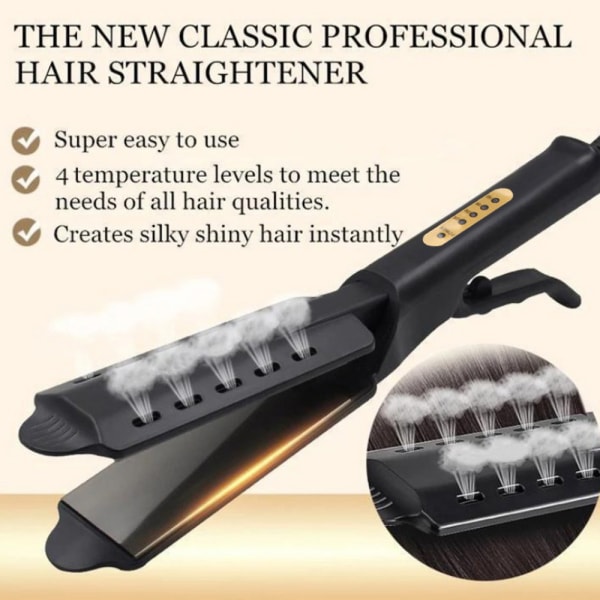 Straight Hair Curler -työkalu black 3ocm