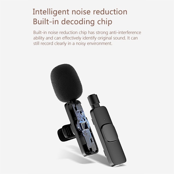 2022 Uusi langaton mikrofoni iPhone Android Phone Mini Mic -puhelimeen For iPhone