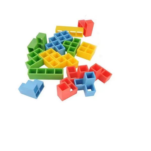 Tetris staplingsblock Balanspusselbräda Pedagogiska leksaker 1pc