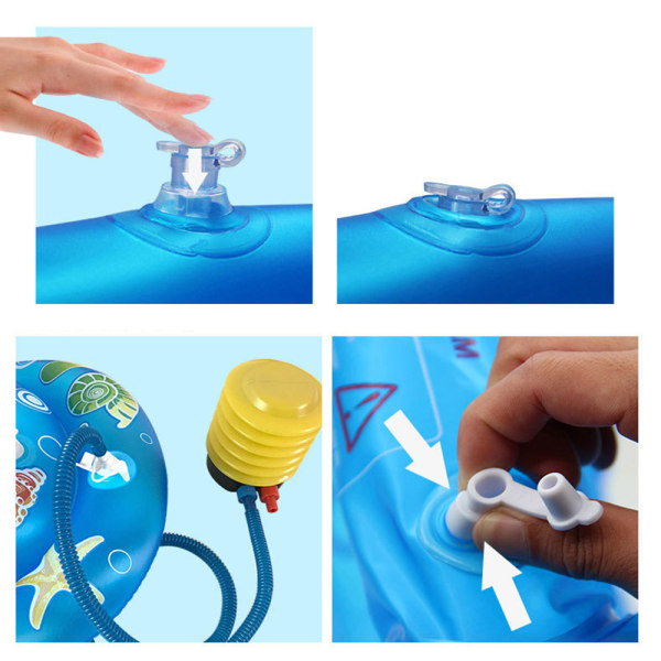 Lasten turvallisuus uimarengas säädettävä solki kelluva blue small