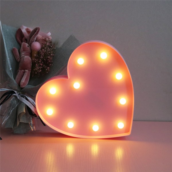 Mors dag-Kærlighed LED-lyset love pink 30cm*10cm*4cm