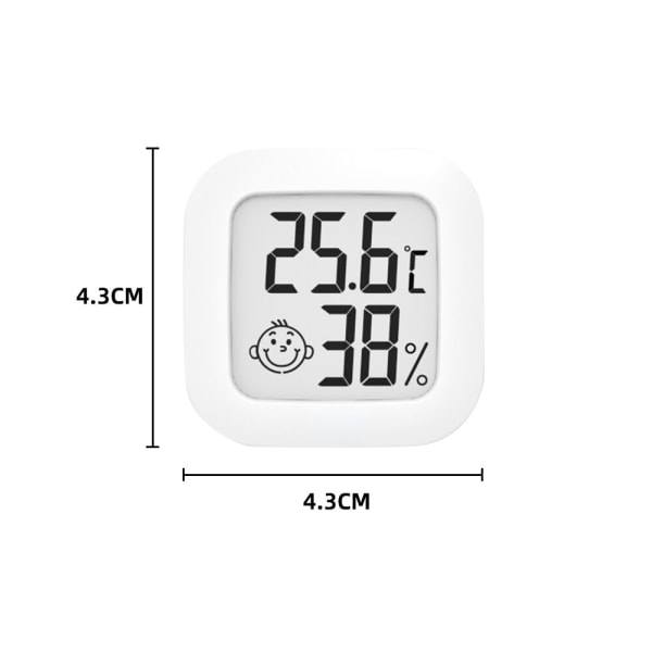 Mini LCD digital termometer elektronisk temperatursensor green 43 x43mm