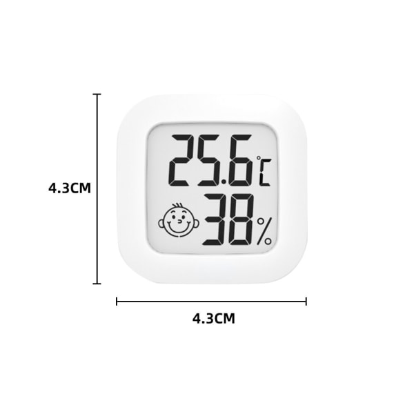 Mini LCD digital termometer elektronisk temperatursensor pink 43 x43mm