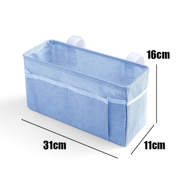 Bærbar multifunktion Canvas Babyseng hængende opbevaringstaske khaki 31*11*16cm