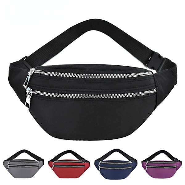 Midjeväska Fanny Pack Banana Fashion Travel Shoulder Pocket gray 30*8*13cm